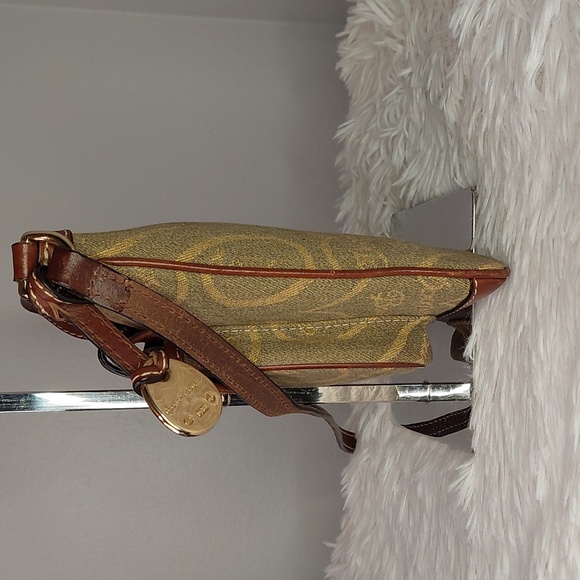 Dooney & Bourke Vintage Heart Monogram Logo Canvas & Leather Crossbody Bag - Picture 5 of 10